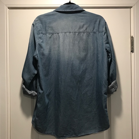 Michael Kors Chambray Button Up - Picture 2 of 5